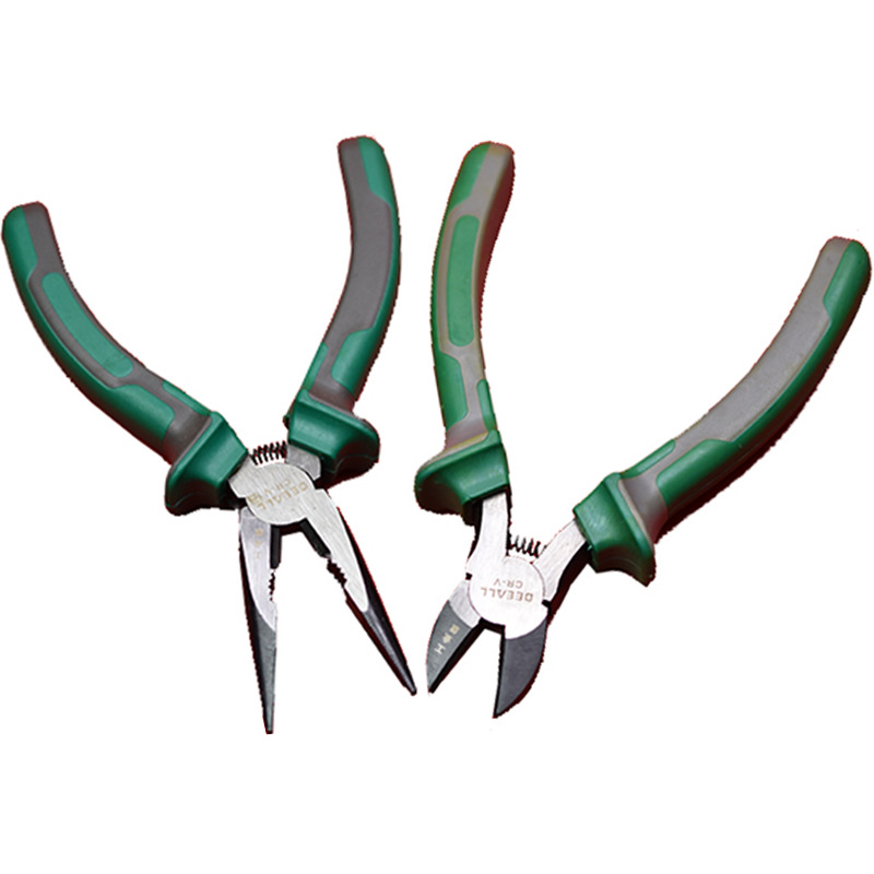 Pointed-mouth pliers inclined-mouth wire pliers wire stripping sharp-mouth electrical industrial pliers labor-saving cutting wire peeling 6 inches 8 inches
