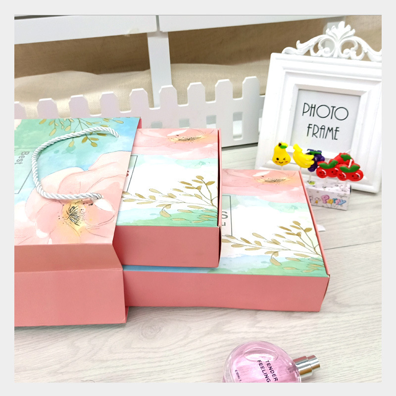 Willow Oil Painting Bag Gift Bag Mini Handbag Children Gift Bag Packing Bag Portable Small Paper Bag