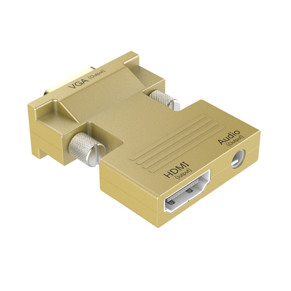 Factory direct hdmi female TO VGA male Adapter HDMI TO VGA converter hdmi adapter with audio