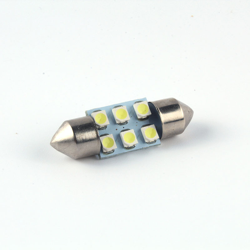 Car LED light roof light 31mm 36mm double pointed light 6SMD 1210 3528 reading light indoor light