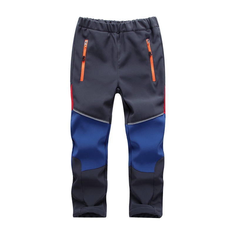 Customized Primary School school uniform children's color matching soft shell pants student children's soft shell pants school pants 1896