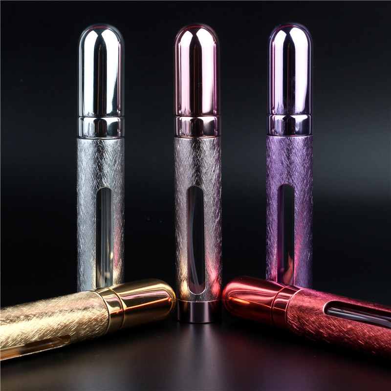 Wholesale perfume bottle sub-packaging glass spray bottle convenient travel perfume bottle lipstick tube empty bottle 12ml