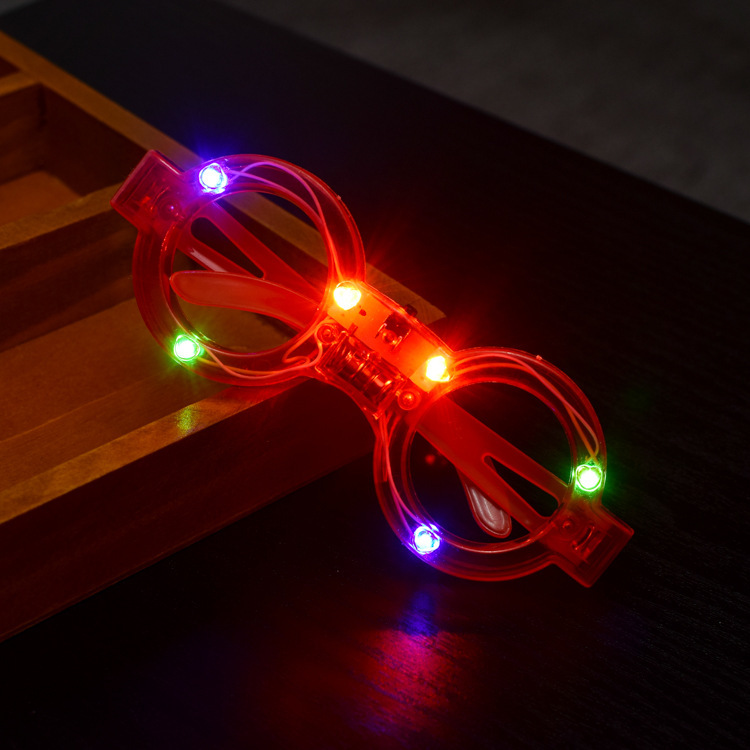 クリスマス Led ハート型ブラインドメガネライトアップ応援小道具子供のおもちゃのストリート屋台ホット販売光る眼鏡|undefined