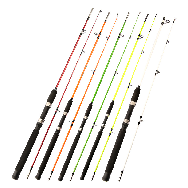 Foreign trade road Asian Rod solid glass fiber reinforced plastic plug Rod 1.8m/2.1m plug Rod wholesale fishing gear cross-border special supply