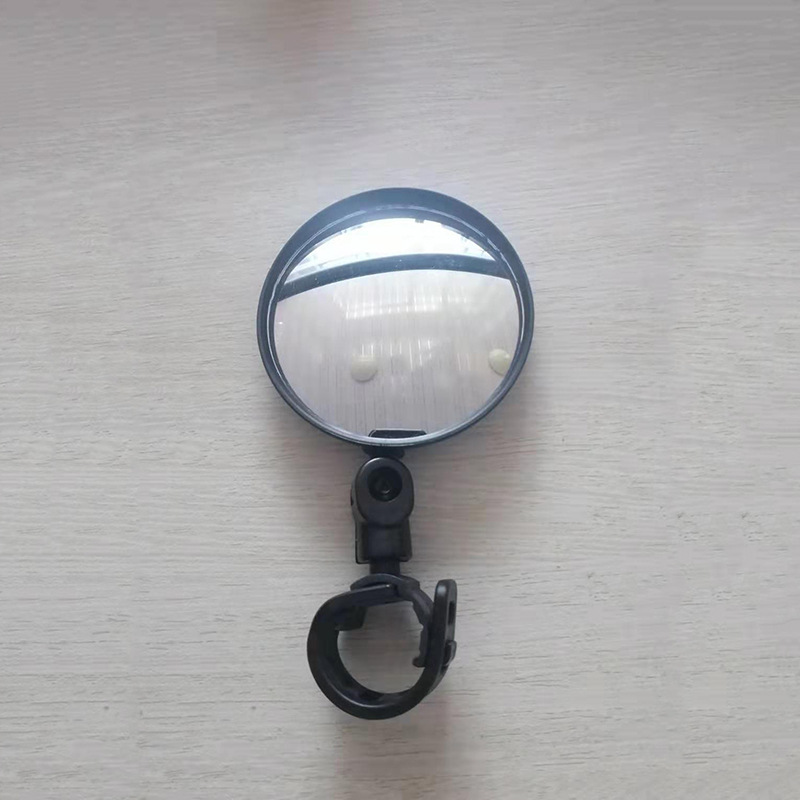 Bicycle rearview mirror wide-angle convex mirror bicycle mirror mountain bike rearview mirror silicone handle rearview mirror