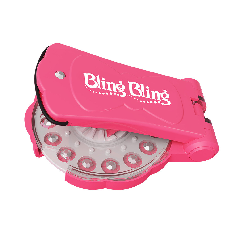blinger make-up toys blingbling nail drilling machine girls play house stick drilling machine toys