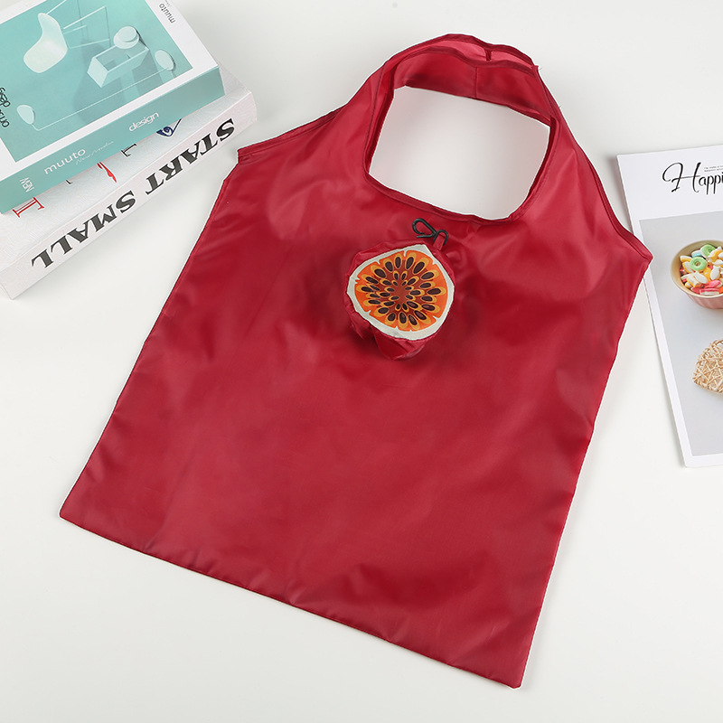Shopping bag fruit mixed folding shopping bag polyester storage bag shopping gift large capacity environmental protection bag printed logo