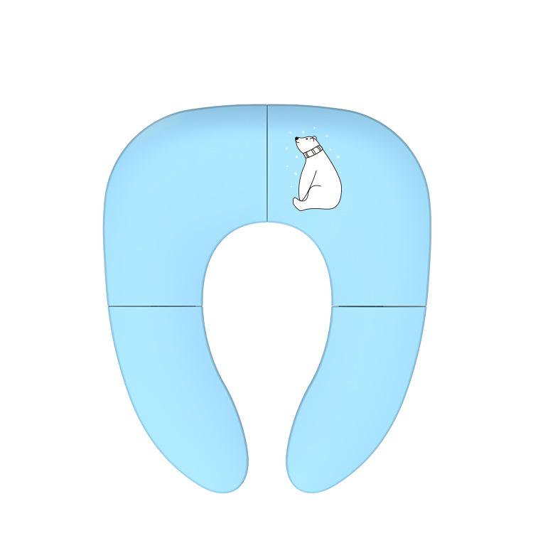 Children's toilet portable men's and women's toilet ring car toilet foldable baby travel toilet ring