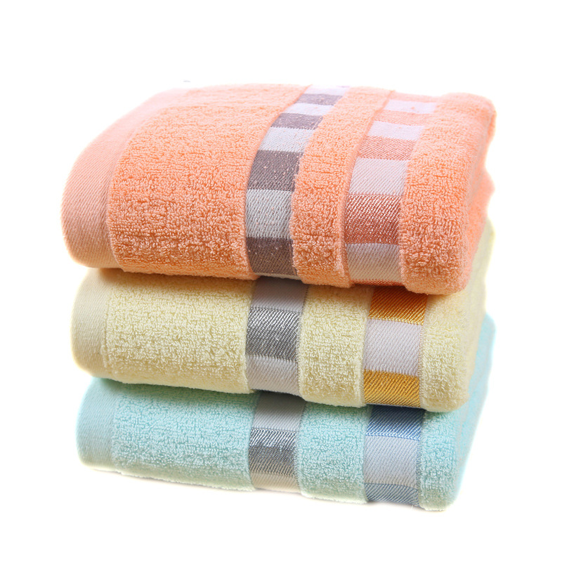 Class A large bath towel 70*140 cotton bath towel wholesale thickened gift labor protection polyester cotton LOGO beach towel supermarket class B