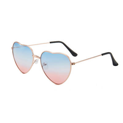 New Women's Love Ocean Sunglasses Metal Heart Sunglasses Fashion Heart Metal Glasses