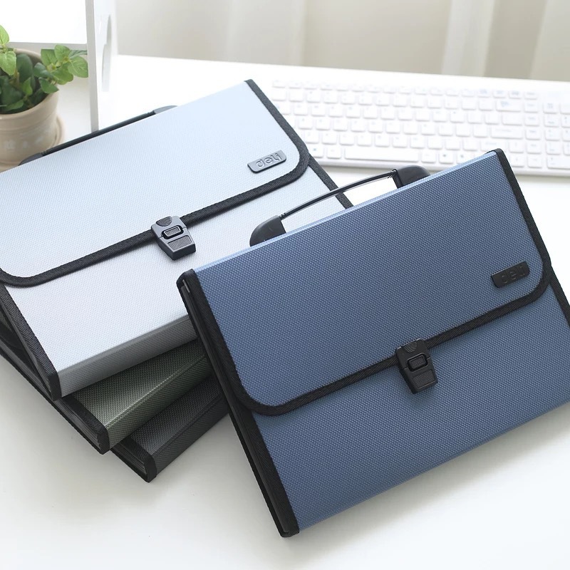 Deli 5556 organ package 13 A4 folder student examination paper business document package conference package