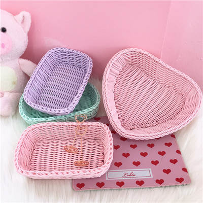 swimmer Ice Cream Color Princess Preparation Storage Basket Desktop Sundries Storage Basket Shooting Props Desktop Arrangement