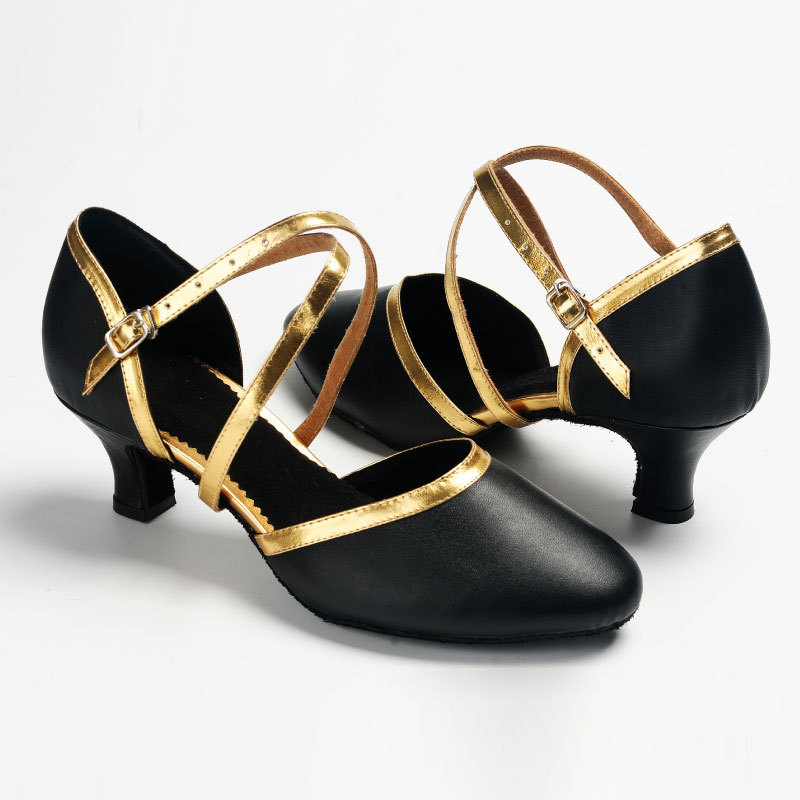 Cross-border Foreign Trade Adult Latin Dance Shoes High-heeled Dance Latin Shoes Baotou Modern Dance Shoes Soft-soled Dance Shoes