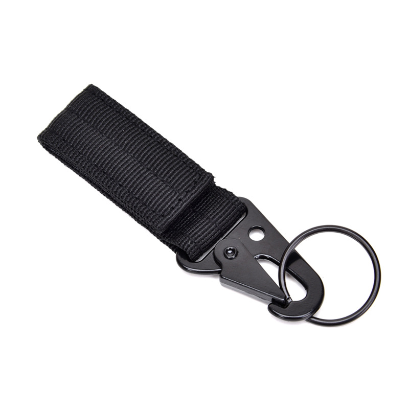 Multifunctional Outdoor Tactical Mountaineering Keychain Wear-resistant Nylon Hawk Buckle Climbing Hook Tactical Accessory Buckle