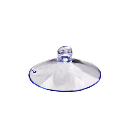 Plastic suction cup 4cm perforated suction cup pvc transparent small suction cup with hole wearable rope plush toy accessories glass suction