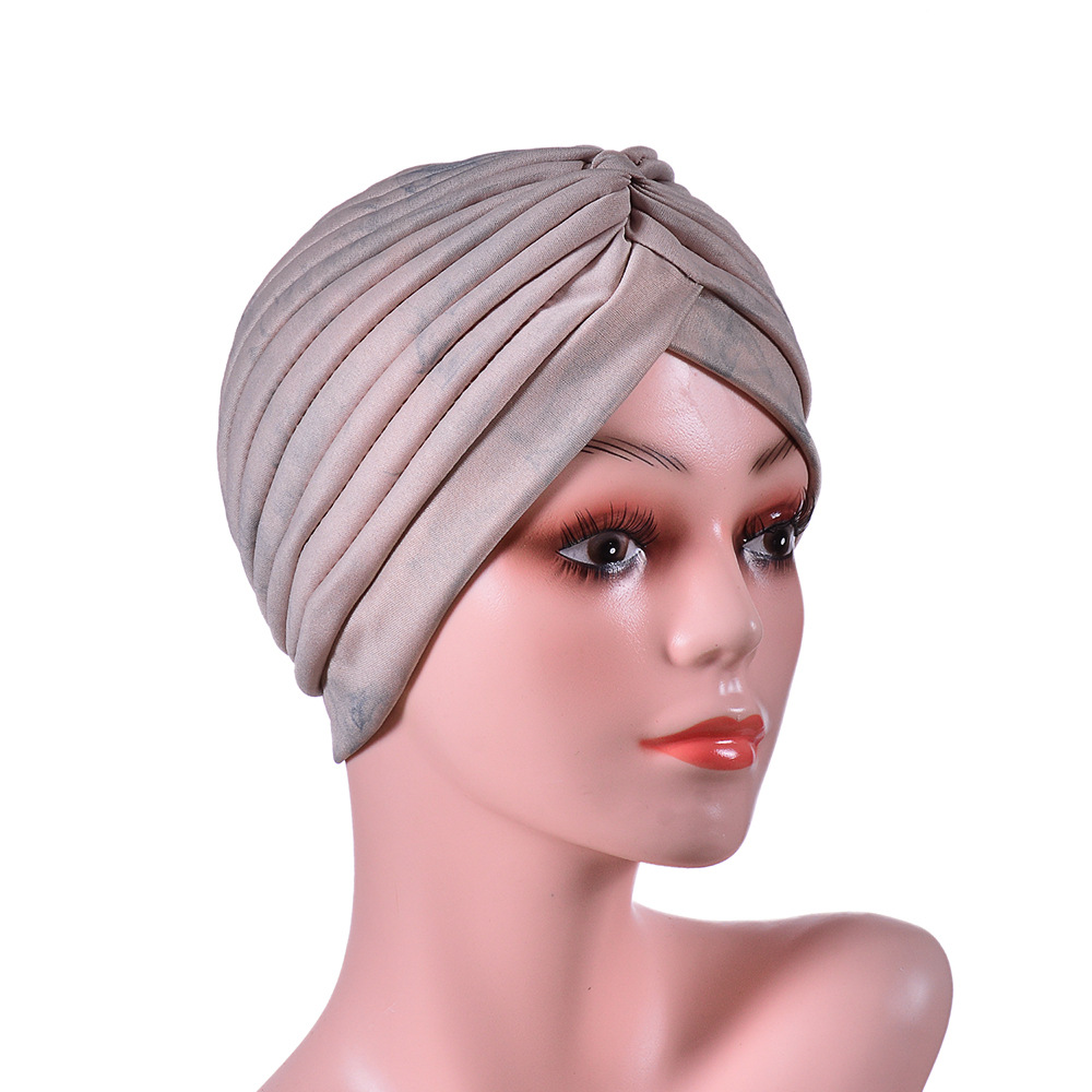 Indian turban hat AliExpress foreign trade milk silk wrap hat sports leisure Muslim solid color hat yoga hat