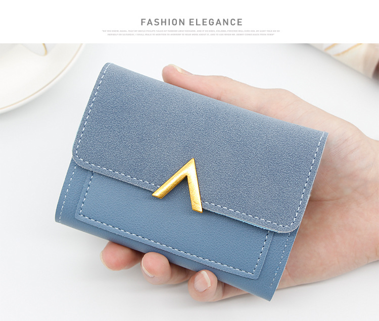 New Korean Style Women's Short Card Bag Small Wallet Three-fold Wallet Women's Multi-card Card Bag Mini Card Case_voghion.com