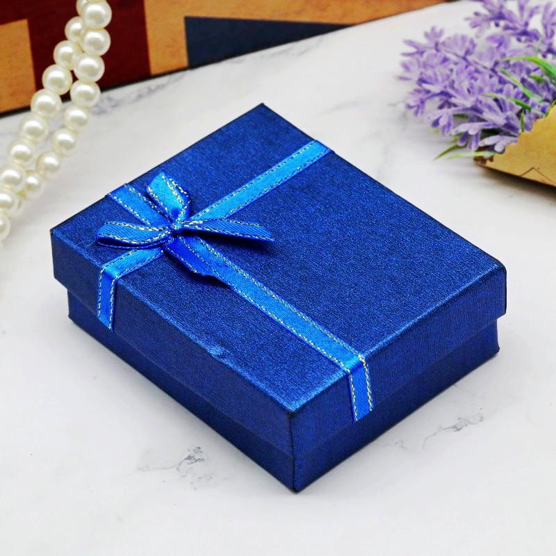 Factory direct 5*8 bow necklace earring box bracelet packaging box jewelry box gift box 7*9 jewelry box
