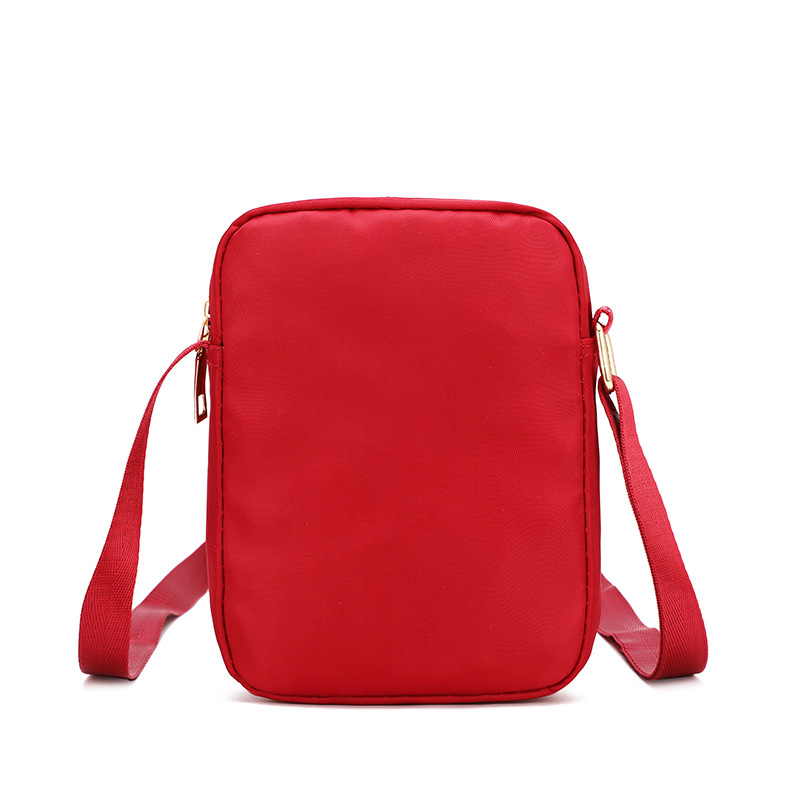 Small bag women's crossbody 2019 summer new Korean style nylon cloth mobile phone bag mini vertical canvas change
