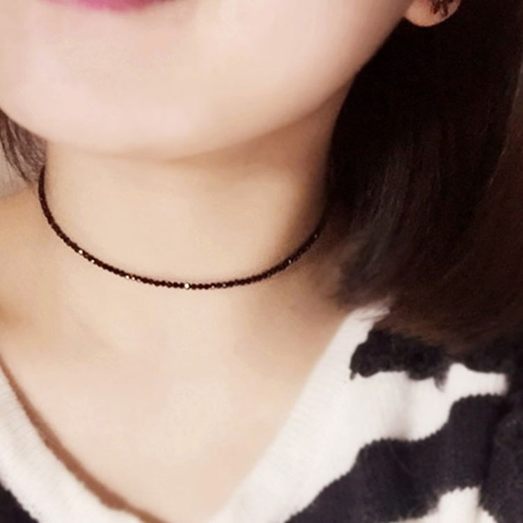 Europe and the United States cross-border crystal glass beads necklace fashion beautiful handmade jewelry wholesale custom colorful crystal necklace