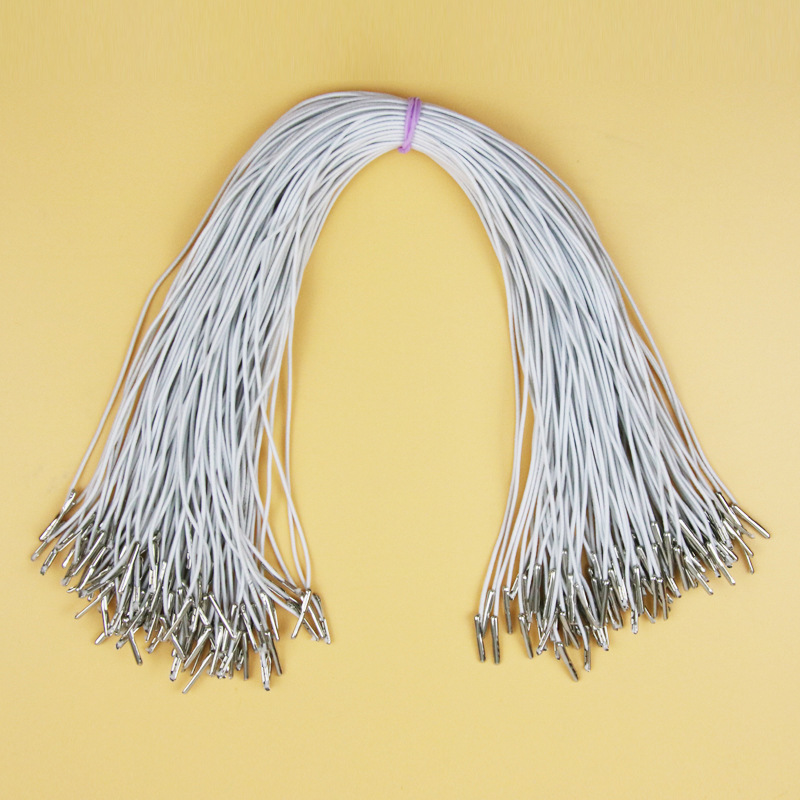 Hat elastic rope custom mask rope iron elastic rope fixed rope iron elastic rope card rope wholesale 1mm