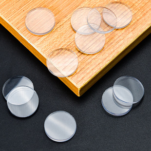 Coffee Table Transparent PVC Glass Anti-slip Gasket Table Countertop Mahogany Furniture Gasket Transparent Fixed Soft Rubber Gasket