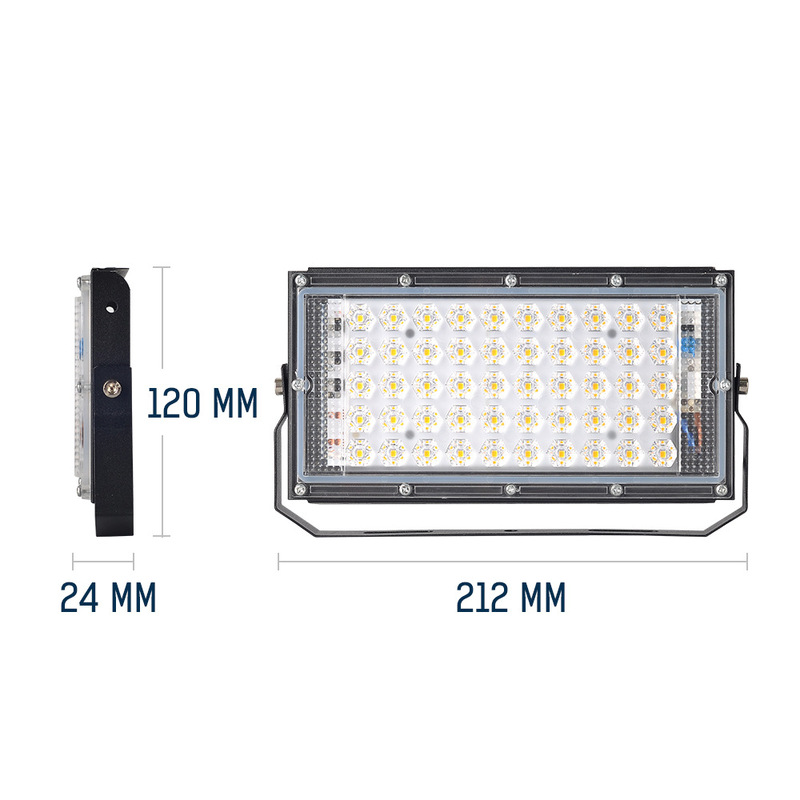 Led12v 低電圧屋外防水 50 ワット投光器クランプオンワイドビーム街路灯照明ランプ輸出品質|undefined