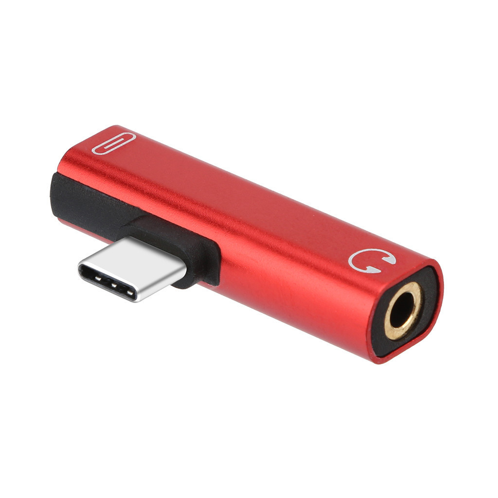 type-c Audio Adapter Android to 3.5mm Round Headset Charging Data Cable Two-in-One Converter Female