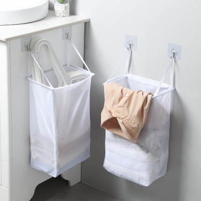 Wall-mounted laundry basket household laundry basket punch-free toilet adhesive storage basket bathroom storage basket laundry basket