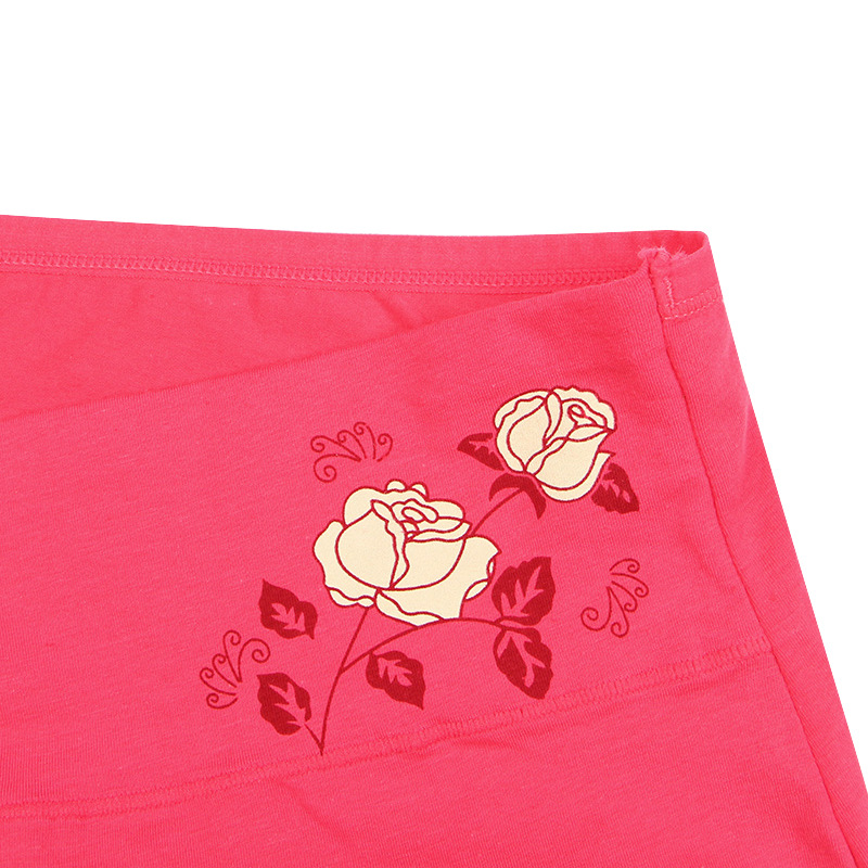 Printed high waist ladies underwear abdomen cotton underwear postpartum abdomen high waist briefs manufacturers wholesale