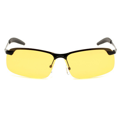 New Anti-glare Polarized Sunglasses Driving Night Vision Goggles Metal Square Glasses Men's 3043 Sunglasses
