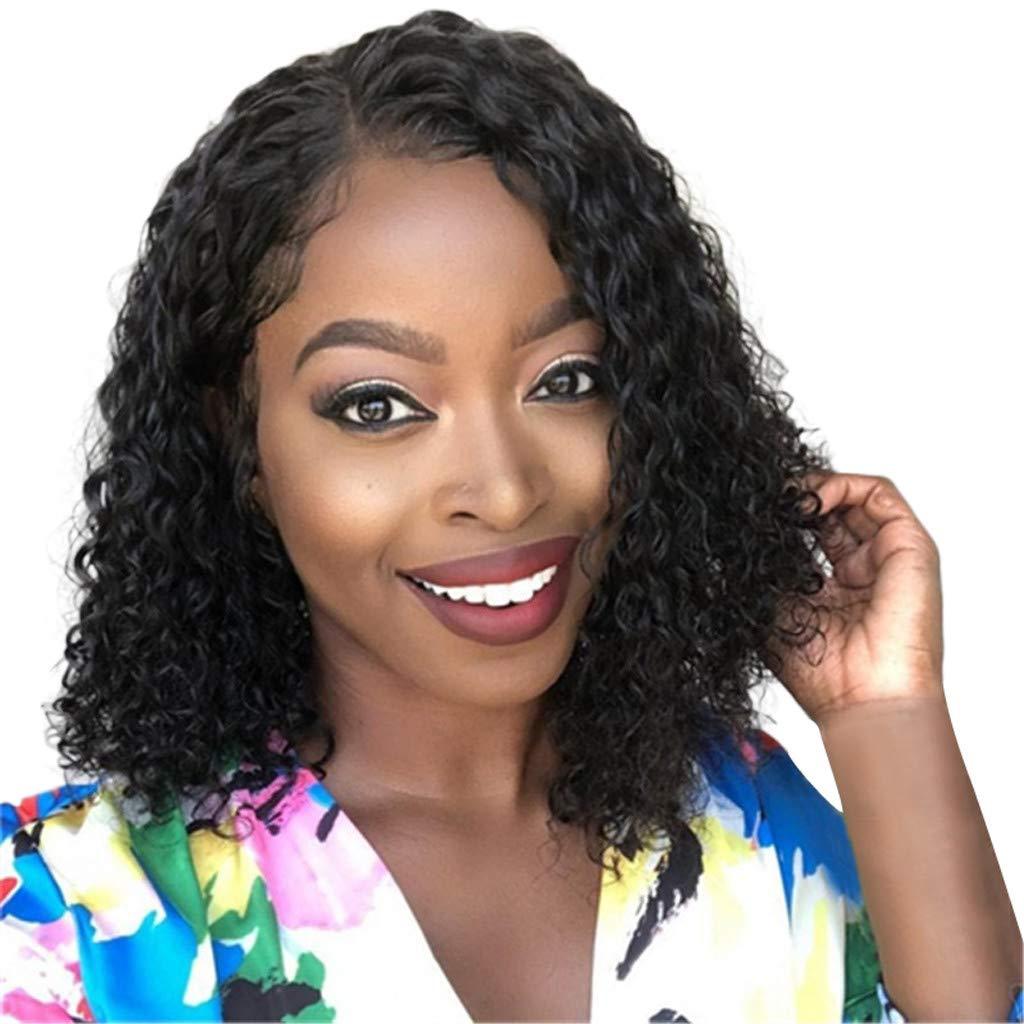 Factory wholesale African small roll wig European and American wig women's short curly hair high temperature silk chemical fiber headgear spot wholesale