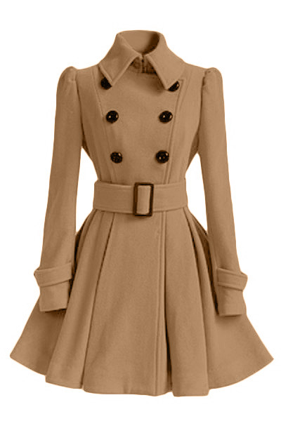 2019 New European and American Coat Women's Style Slim Fit Mid-length Women's Woolen Coat Belt Woolen Coat Women