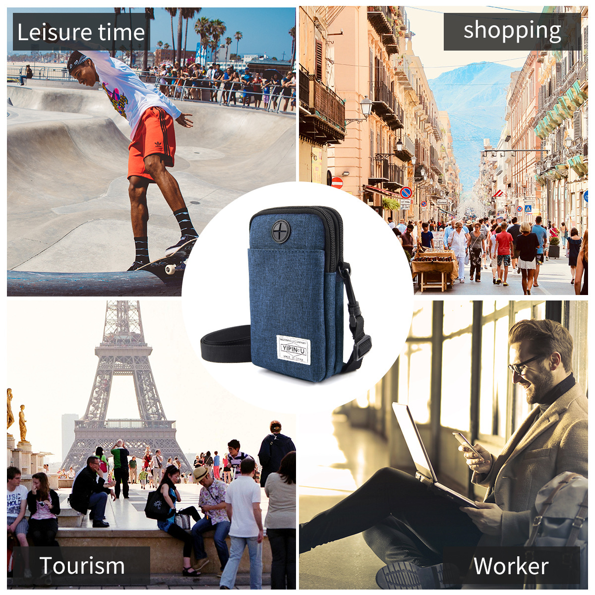 Weiqiang Mini Shoulder Bag Small Bag Multi-functional Universal Crossbody Mobile Phone Bag Women's Fashionable Korean-style Spot