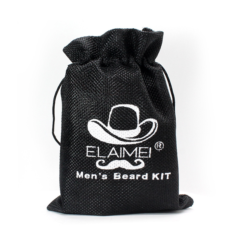 Elaimei new beard care suit men's beard repair suit Hu ointment comb bristle 6-piece set