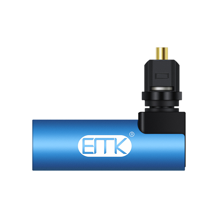 90 degree optical fiber male to female adapter audio adapter square Port to square port optical fiber adapter