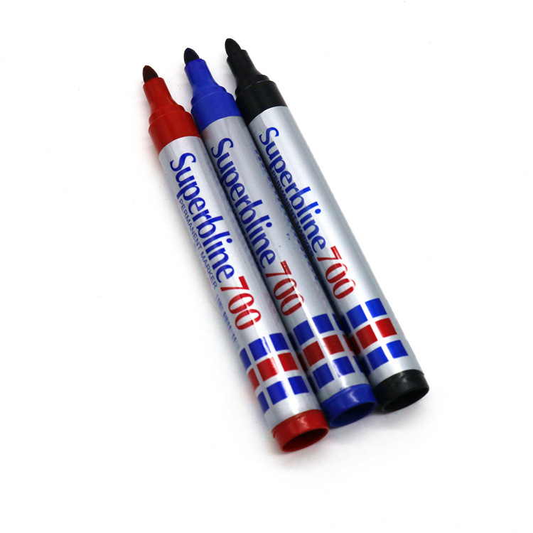 Baoneng 700 single marker economical oil pen box head pen big head pen Red Blue Black