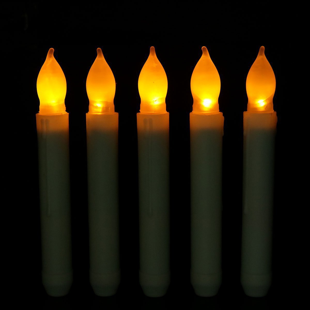 圆柱形LED电子蜡烛灯 源头厂家长杆塑料蜡烛灯圣诞烛台宗教长蜡烛