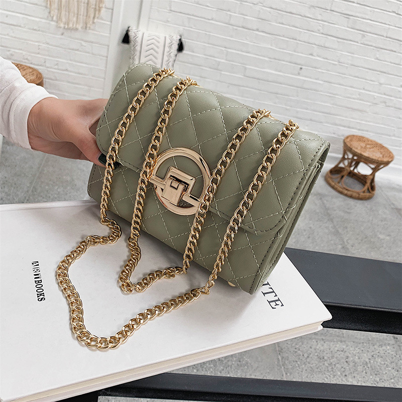 Bag Women's Bag New 2019 Fashionable Crossbody Bag Trendy Instagram Style Texture Chain Internet Celebrity Small Bag