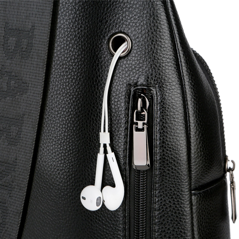 BARNOROO Chest Bag Men's Korean-style Crossbody Bag Casual Men's Chest Bag Small Backpack Shoulder Bag Men's Bag Chest Bag Trendy