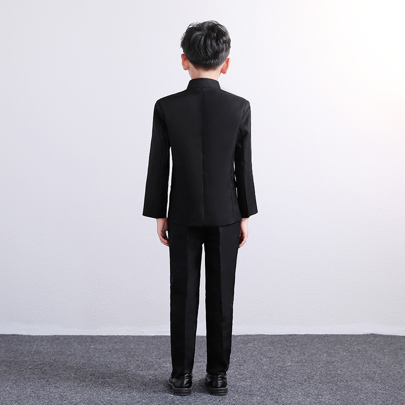 Boys' Zhongshan Suit Student Suit of Republic of China Chinese Style Tang Suit Chinese Style Children's Shirt Children's June 1 Recitation Performance New