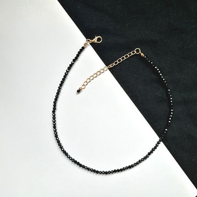 Europe and the United States cross-border crystal glass beads necklace fashion beautiful handmade jewelry wholesale custom colorful crystal necklace