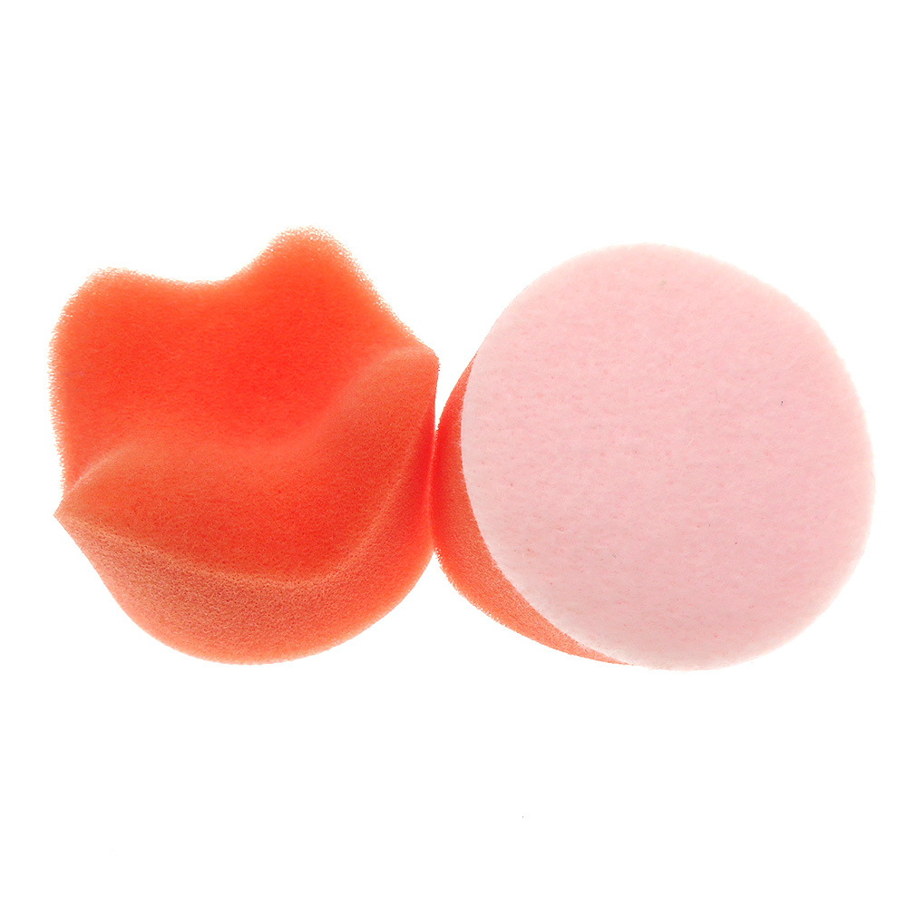 Cross-border supply 2-inch 50mm orange wave car polishing sponge car beauty cleaning waxing car wash sponge