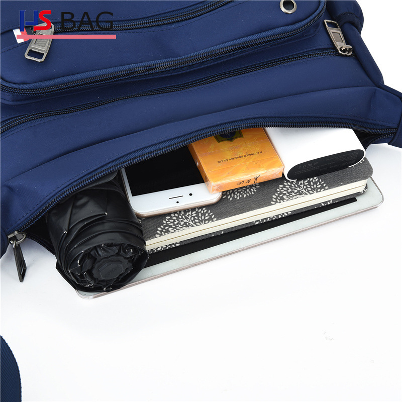 Men's Oxford Cloth Shoulder Bag Korean Style Large Capacity Multi-layer New Crossbody Bag Men's Business Travel Casual Backpack