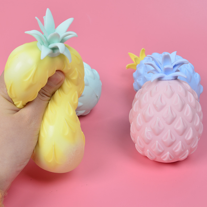 Cross-border supply Japanese and Korean creative fruit vent ball large pineapple pinch music children's gift vent toys