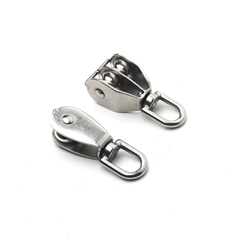 304 stainless steel single pulley double pulley lifting pulley traveling pulley single pulley traction wire rope pulley