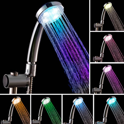 Factory supply no battery water power generation luminous shower handheld small shower colorful self-changing shower nozzle