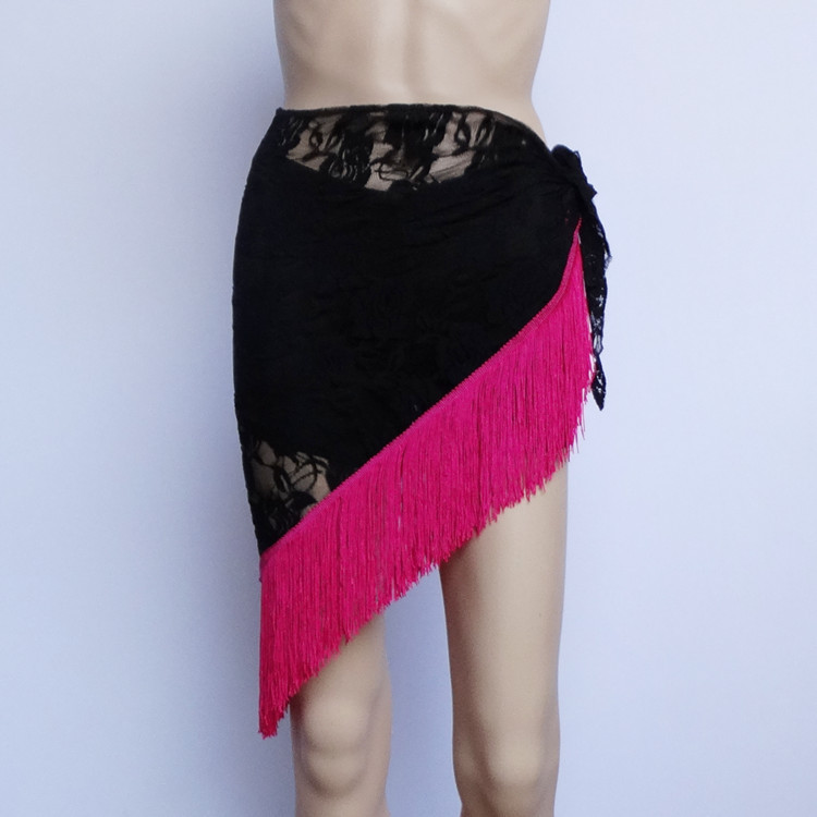 Factory direct tassel triangle skirt lace adult skirt Latin dance clothing hip towel practice skirt