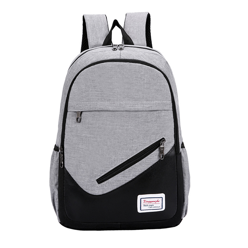 Spot 2021 New College Style Neutral Backpack Solid Color Travel Polyester Multi-piece Backpack