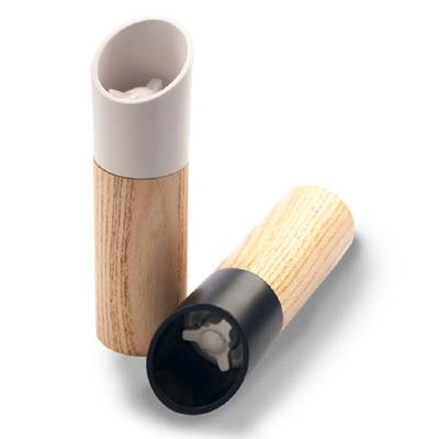 Wholesale wooden manual black pepper grinder Beech pepper mill sea salt sesame pepper multi-function grinding bottle